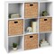 Best Choice Products 9-Cube Bookshelf, 13.5in Display Storage System, Organizer w/ Removable Back Panels